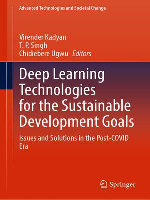 cover image of Deep Learning Technologies for the Sustainable Development Goals
